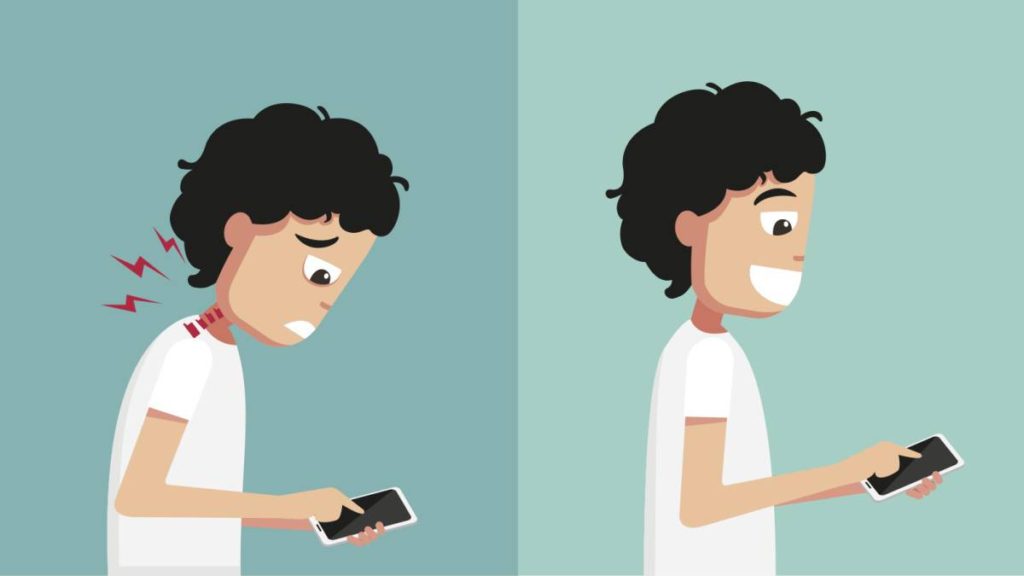 Síndrome del cuello roto, el ‘dolor de smartphone’